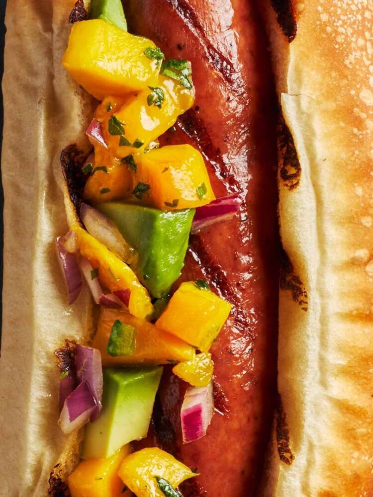 6 Hot-dog Gros plan