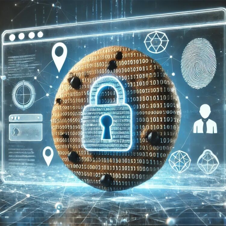 AI generated image representing the future of digital cookies for data collection and tracking