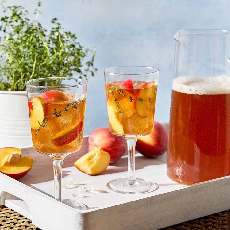 Peach Thyme Iced Tea