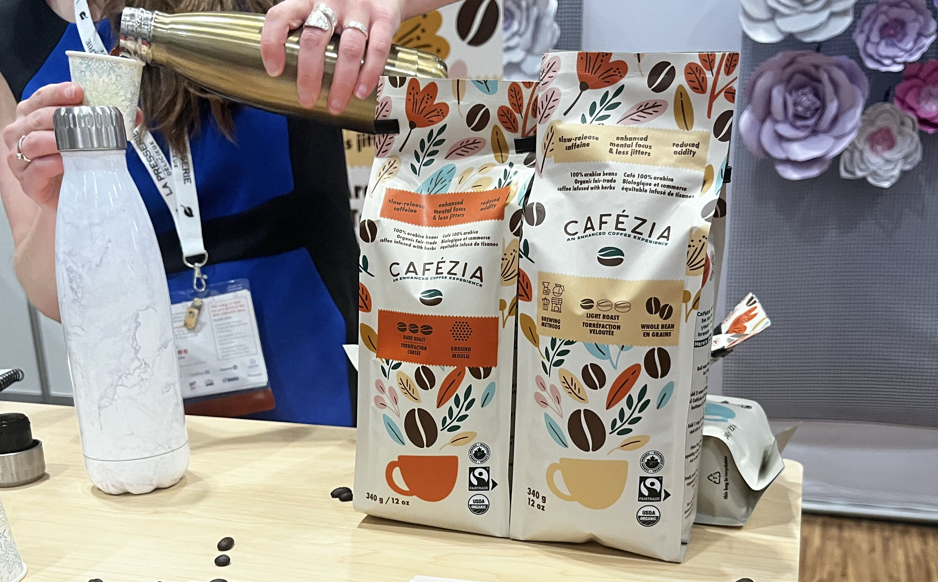 Cafezia herb-enhanced coffee at SIAL 2023