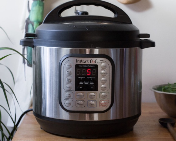 instant pot standing on a table